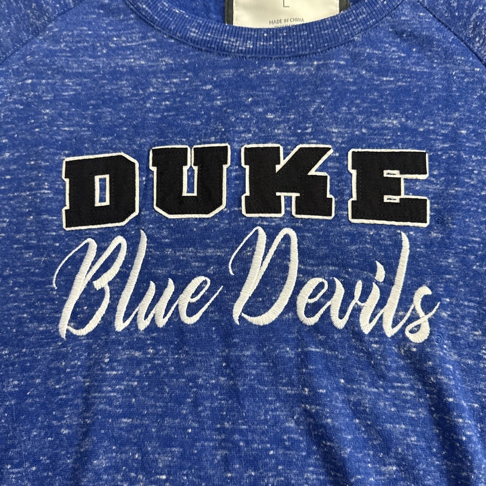 Colosseum Duke Blue Devils Womens Royal Blue Pullover Sweatshirt Large NCAA New - Picture 4 of 7